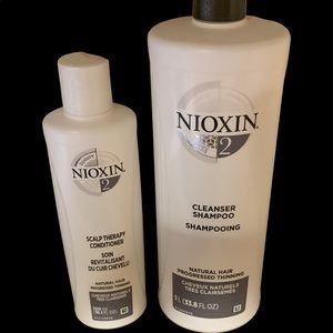 1L Nioxin 2 shampoo/300mL Nioxin 2 Natural scalp therapy conditioner